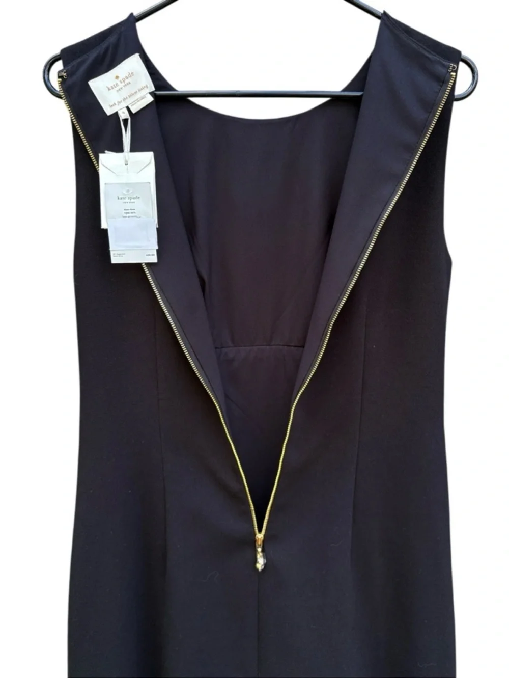 NWT Kate Spade Diane Beaded Neckline Sheath Dress Black Size 8 Retail $428.00